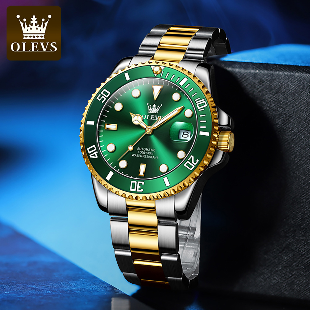 OLEVS 6650 Mechancial Watch fo - огляд і ціна Rolex Watch Submariner